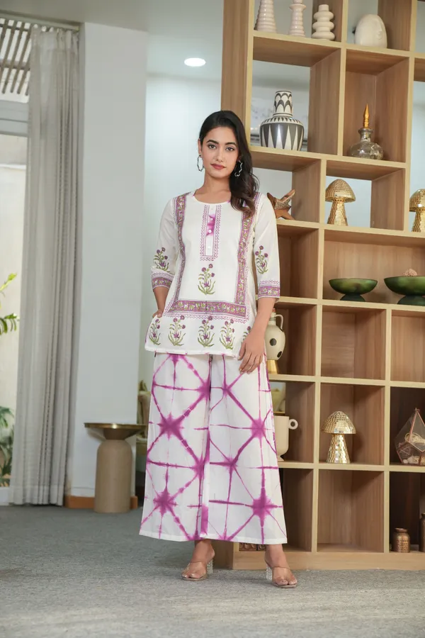 Pink_Printed_Kurta_&_Palazzo_Co-Ord_Set