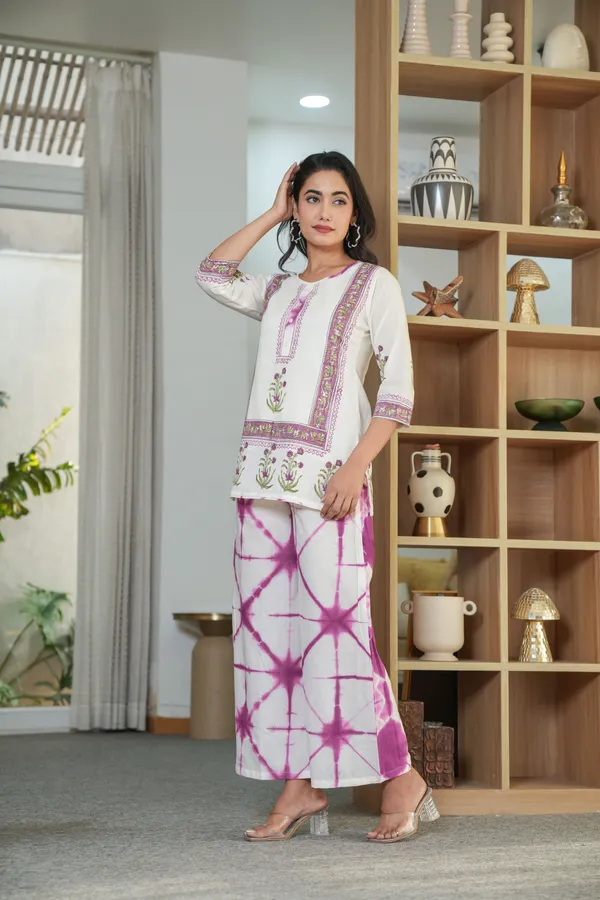 Pink_Printed_Kurta_&_Palazzo_Co-Ord_Set
