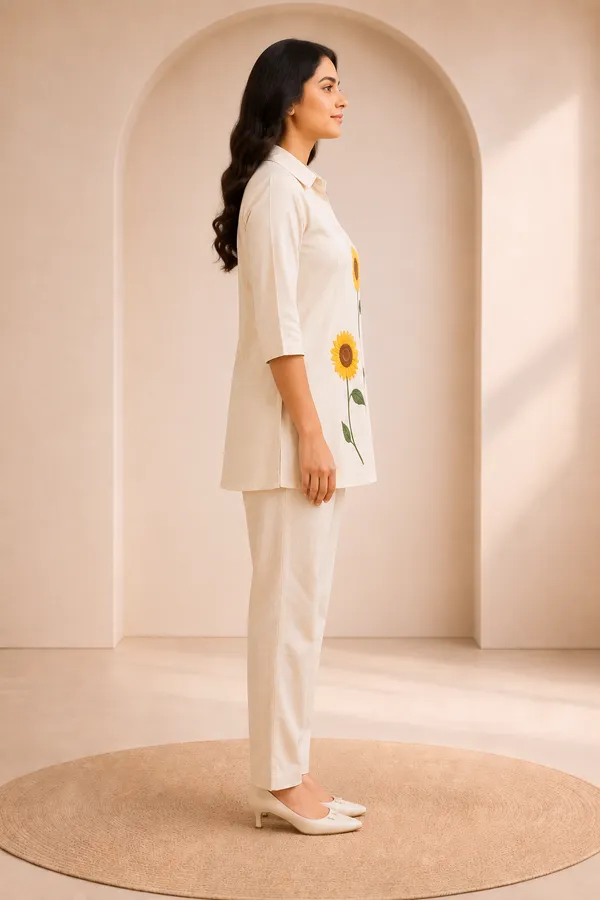 Women_Sunflower_Co-ord_Set_in_Linen_Cotton
