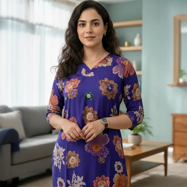Purple_Floral_Printed_Muslin__Kurta_Set