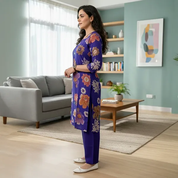 Purple_Floral_Printed_Muslin__Kurta_Set
