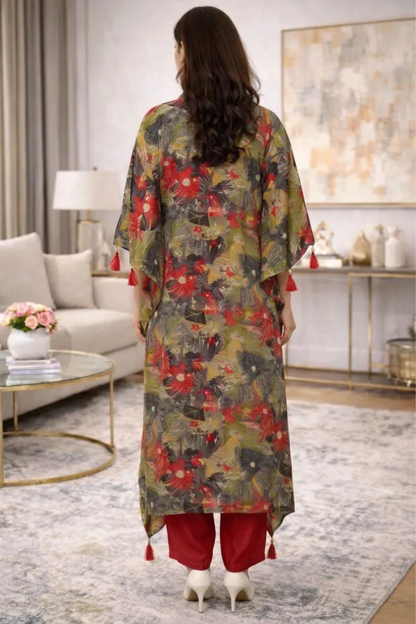 Black_Chinnon_Floral_Print_Three_Piece_Kaftan_Dress_With_Muslin_Inner_And_Pant_For_Women