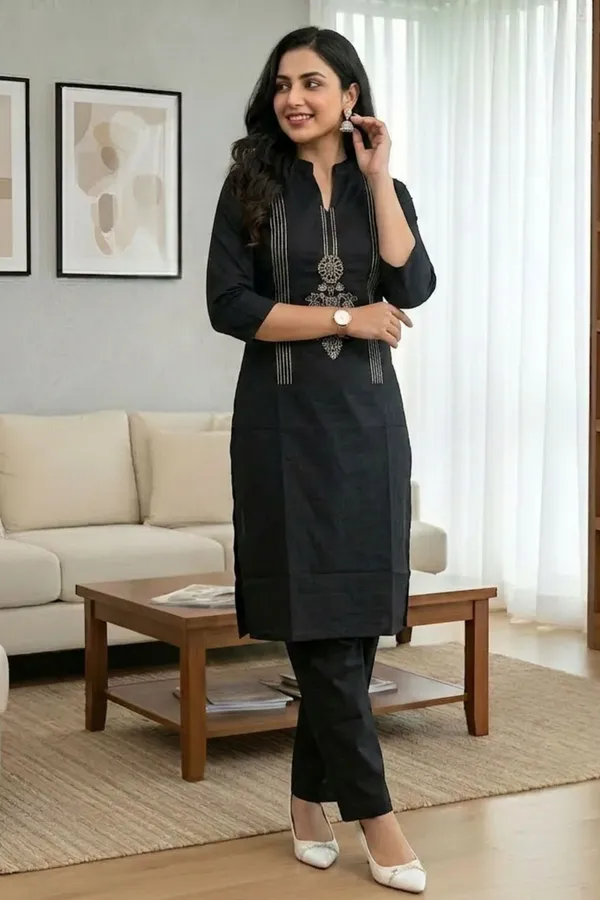 Black_Artisan_Embroidered_Kurta_Set