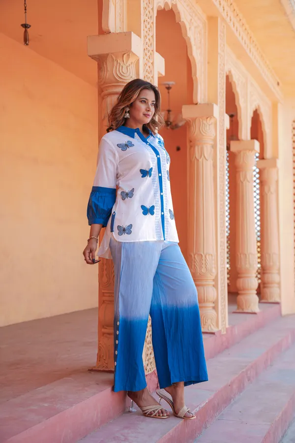 Blue_&_White_Printed_Pure_Cotton_Shirt_With_Palazzos
