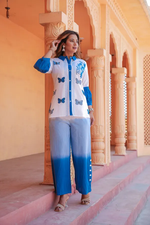 Blue_&_White_Printed_Pure_Cotton_Shirt_With_Palazzos