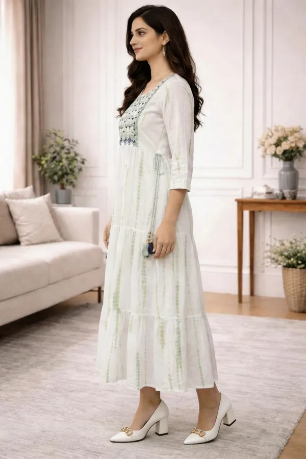 White_Pure_Cotton_Neck_Embroided_Maxi_Fit_and_Flare_Dress_For_Women