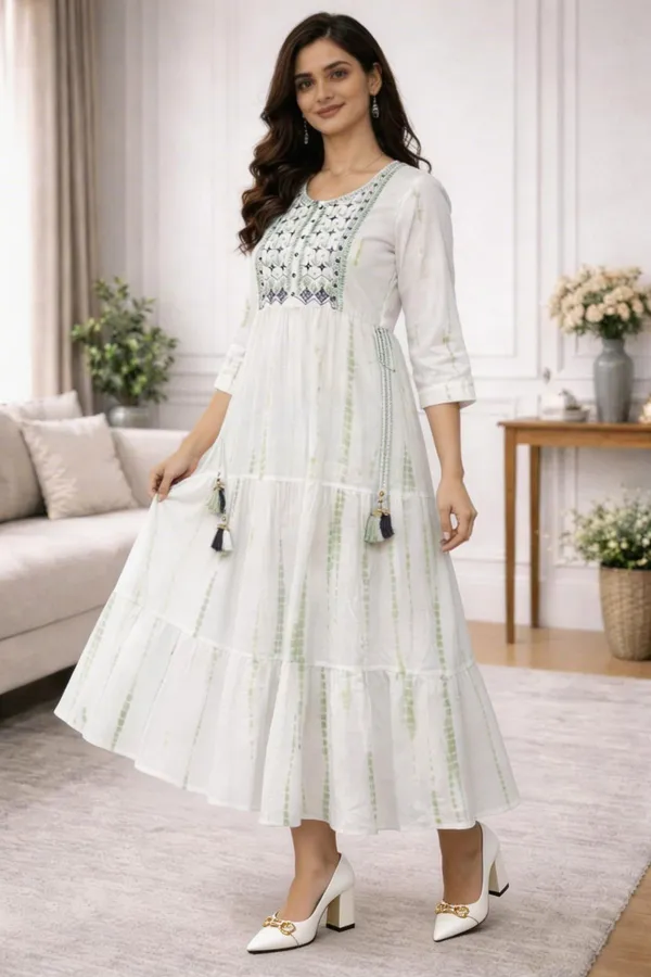 White_Pure_Cotton_Neck_Embroided_Maxi_Fit_and_Flare_Dress_For_Women