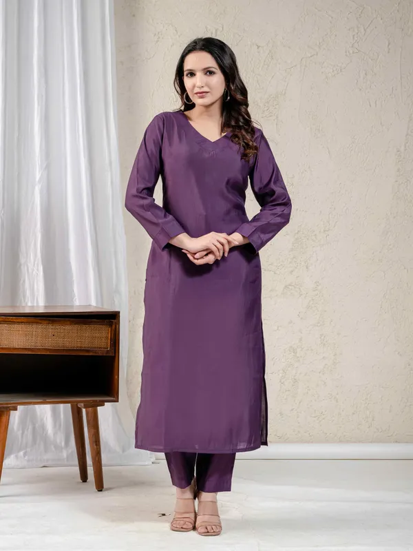Purple_Pure_Muslin_Straight_Cut_Kurta_Set