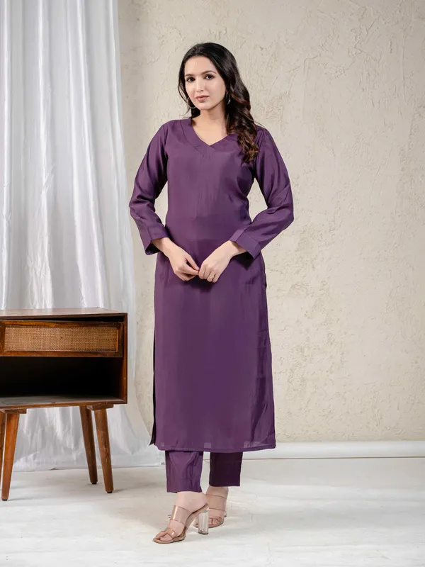 Purple_Pure_Muslin_Straight_Cut_Kurta_Set