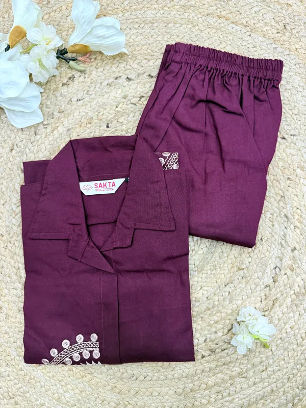 Women’s_Elegant_Embroidered_Linen_Cotton_Collar_Neck_Co-ord_Set