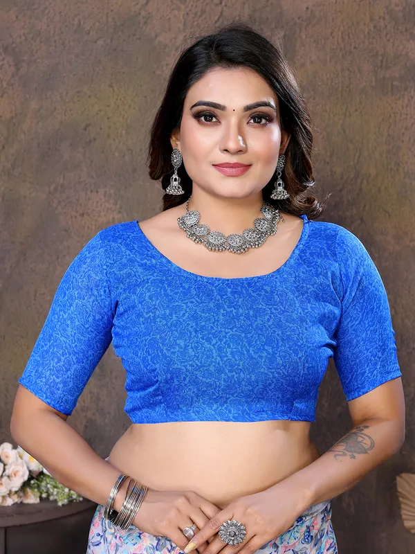 Floral_Print_Georgette_saree_with_Unstitched_Blouse_Piece