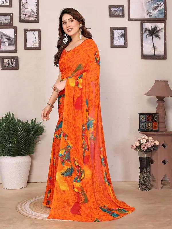 Bollywood_Style_Daily_Wear_Georgette_light_weight_saree