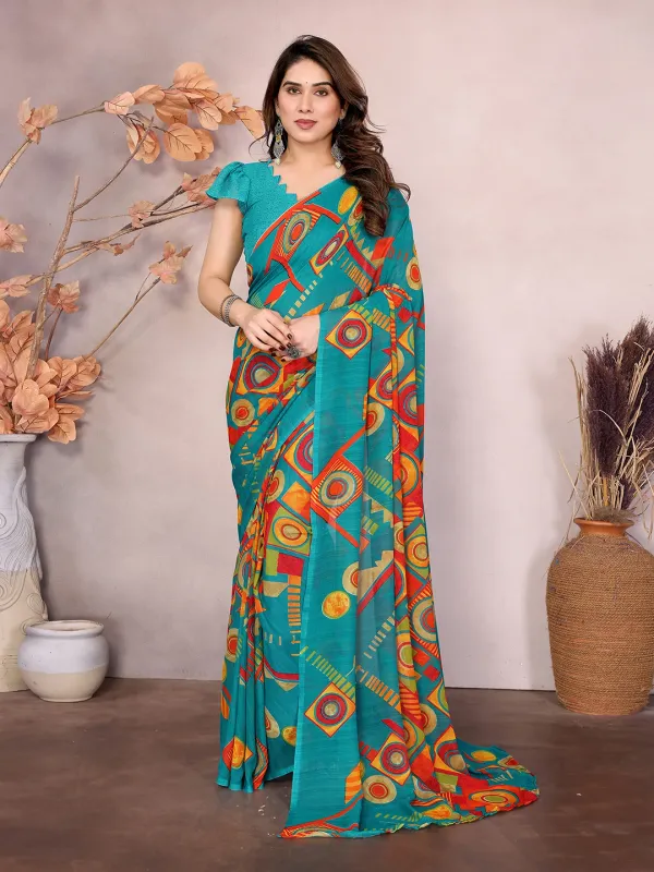 Bollywood_Style_Daily_Wear_Georgette_light_weight_saree