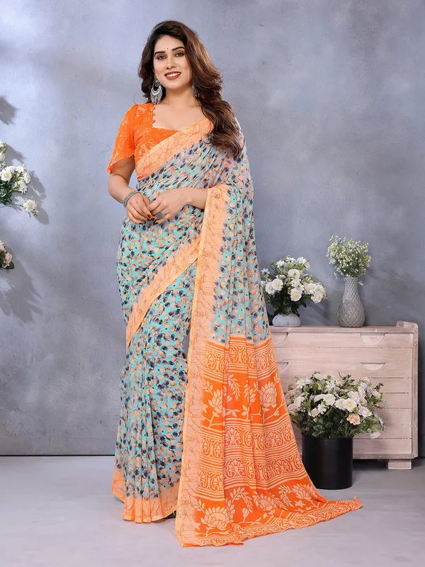Bollywood_Style_Daily_Wear_Georgette_light_weight_saree