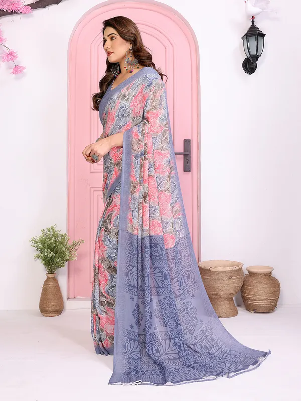 Anand_Sarees_Printed,_Paisley,_Floral_Print_Daily_Wear_Georgette_Saree_(Pink,_Grey,_Blue)