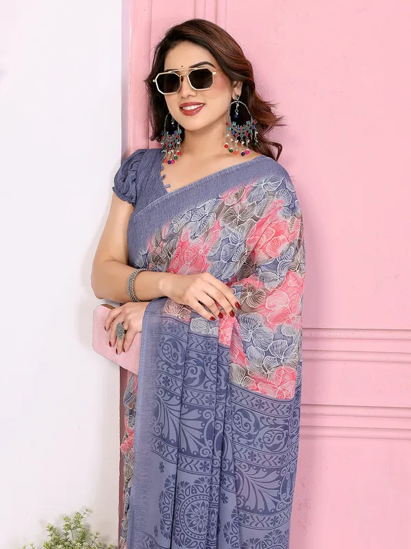 Anand_Sarees_Printed,_Paisley,_Floral_Print_Daily_Wear_Georgette_Saree_(Pink,_Grey,_Blue)