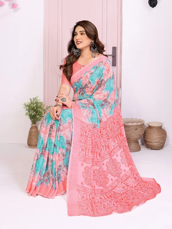 Anand_Sarees_Printed,_Paisley,_Floral_Print_Daily_Wear_Georgette_Saree_(Light_Blue,_Pink)