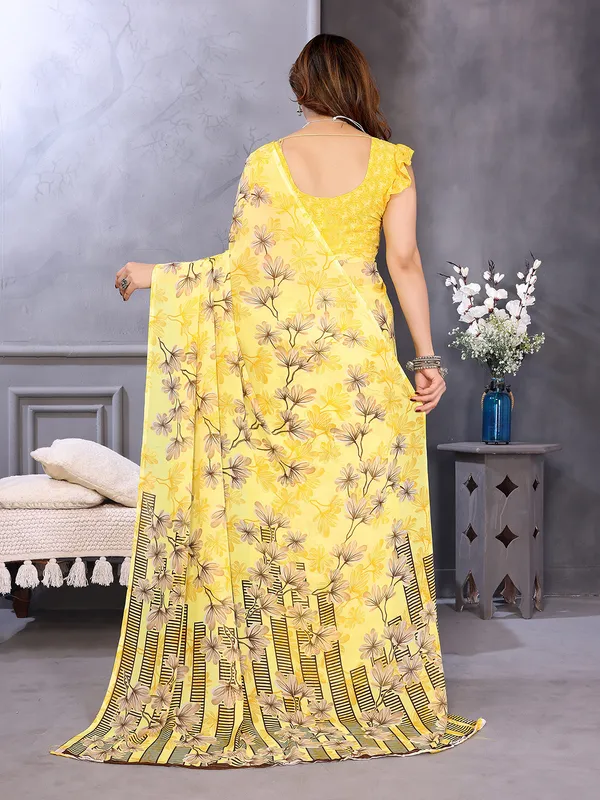 Anand_Sarees_Floral_Print_Daily_Wear_Georgette_Saree_(Yellow,_Beige)