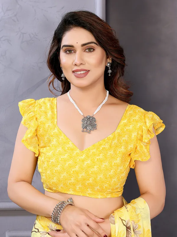 Anand_Sarees_Floral_Print_Daily_Wear_Georgette_Saree_(Yellow,_Beige)