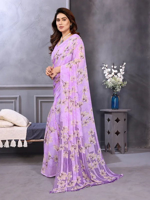 Anand_Sarees_Floral_Print_Daily_Wear_Georgette_Saree_(Purple,_Blue)