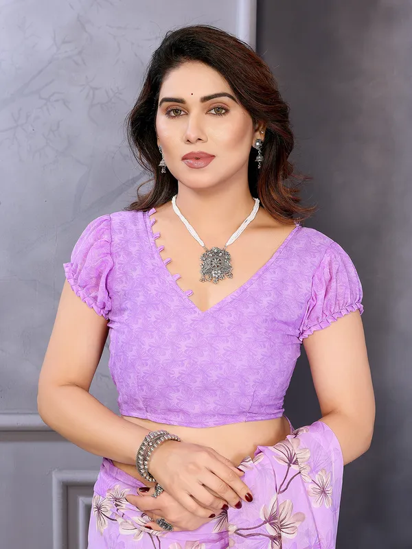 Anand_Sarees_Floral_Print_Daily_Wear_Georgette_Saree_(Purple,_Blue)