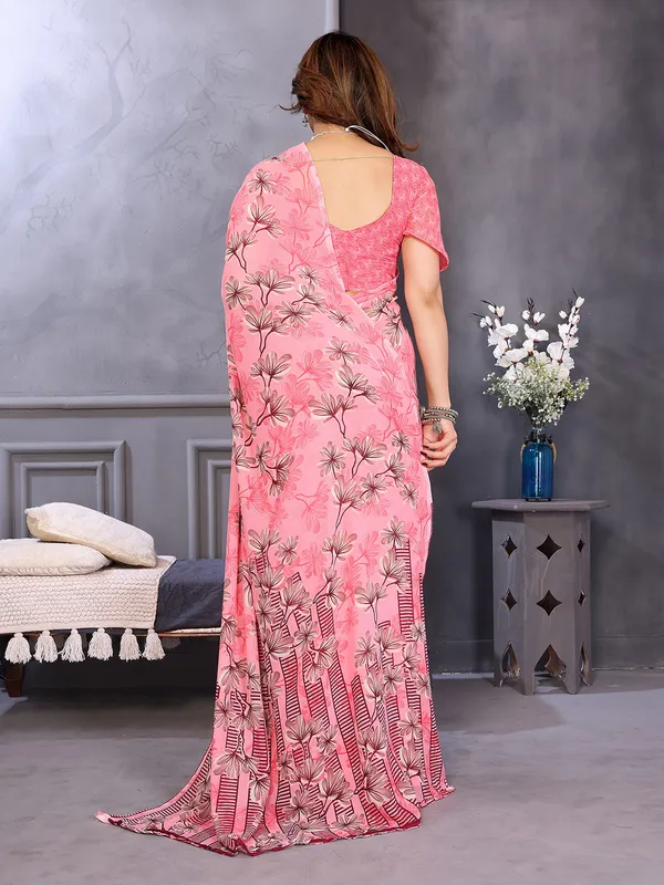 Anand_Sarees_Floral_Print_Daily_Wear_Georgette_Saree_(Pink)