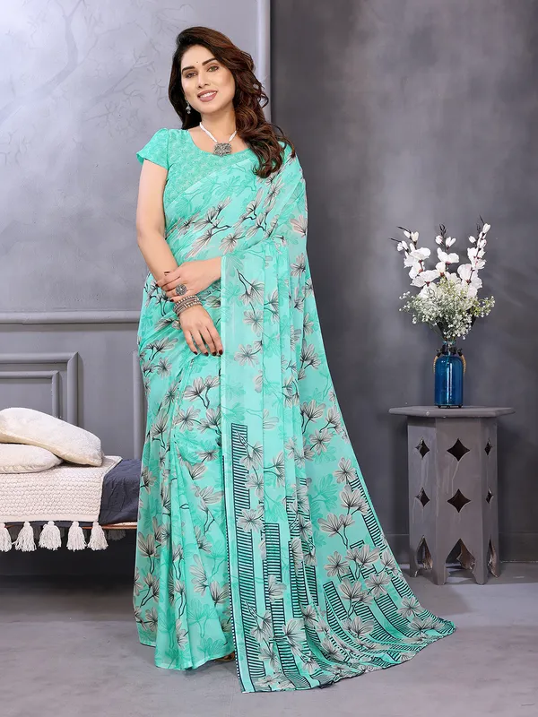 Anand_Sarees_Floral_Print_Daily_Wear_Georgette_Saree_(Light_Blue)