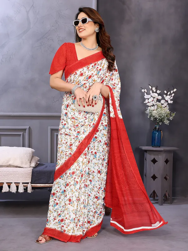 Anand_Sarees_Ombre,_Paisley,_Floral_Print_Daily_Wear_Georgette_Saree_(Red,_White)