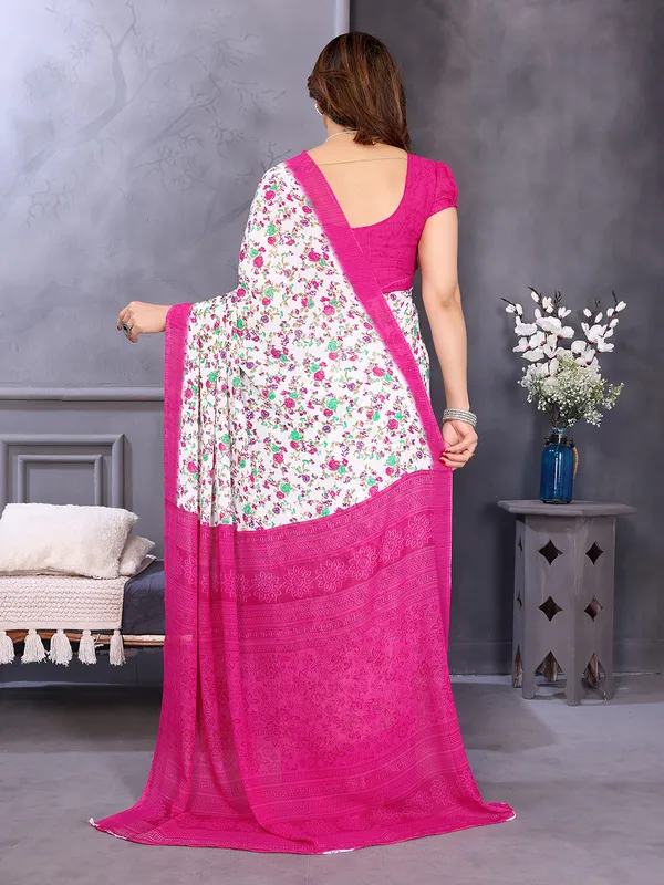 Anand_Sarees_Ombre,_Paisley,_Floral_Print_Daily_Wear_Georgette_Saree_(Pink,_White)