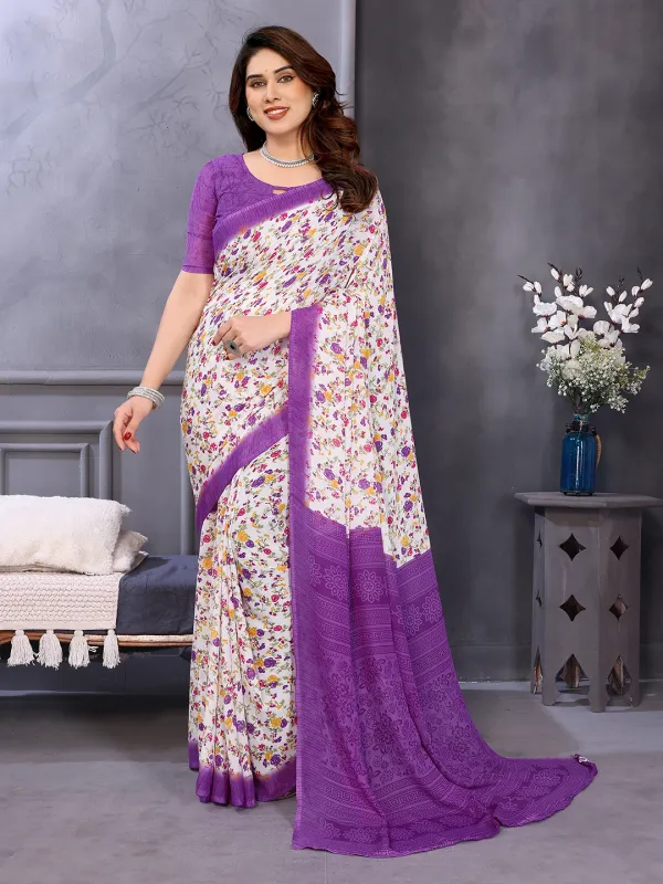 Anand_Sarees_Ombre,_Paisley,_Floral_Print_Daily_Wear_Georgette_Saree_(Purple,_White)