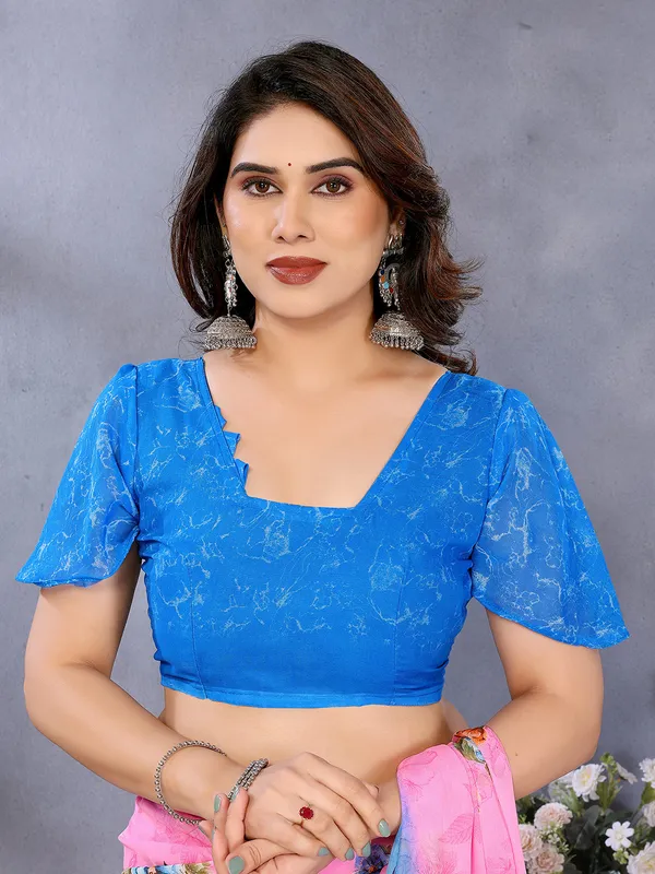 Anand_Sarees_Paisley,_Floral_Print_Daily_Wear_Georgette_Saree_(Pink,_Light_Blue)