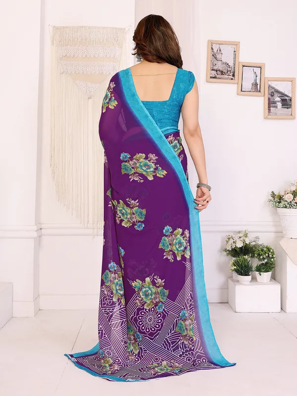 Anand_Sarees_Paisley,_Floral_Print_Daily_Wear_Georgette_Saree_(Purple,_Light_Blue)