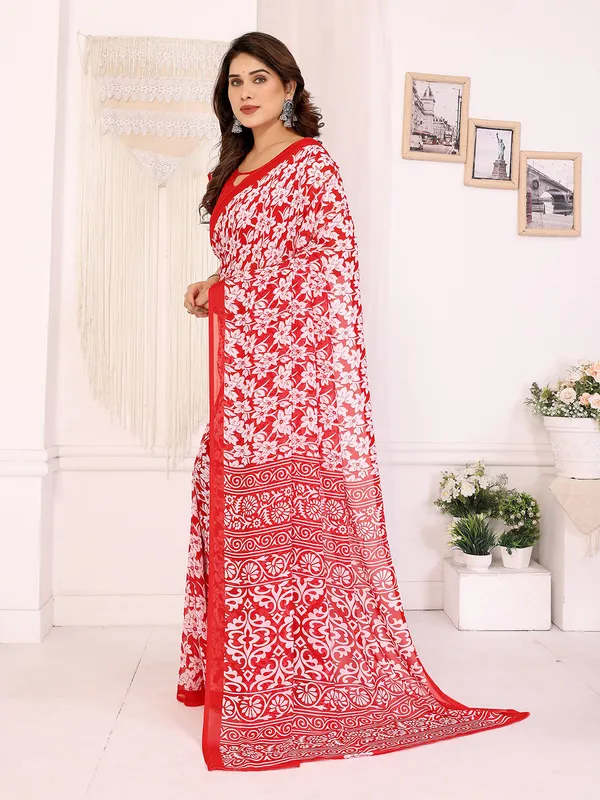Anand_Sarees_Paisley,_Floral_Print_Daily_Wear_Georgette_Saree_(Red)