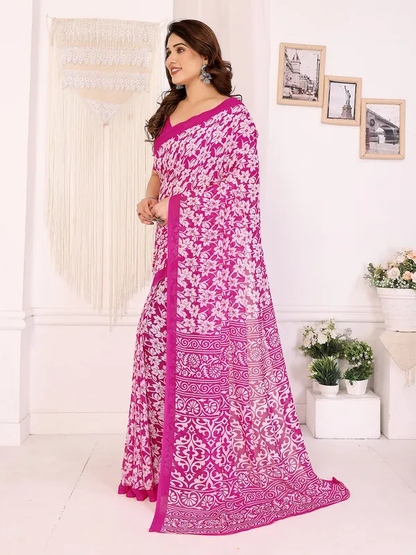 Anand_Sarees_Paisley,_Floral_Print_Daily_Wear_Georgette_Saree_(Pink)