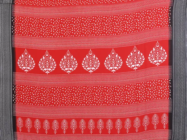 Anand_Sarees_Paisley,_Floral_Print_Daily_Wear_Georgette_Saree_(Red,_Black)