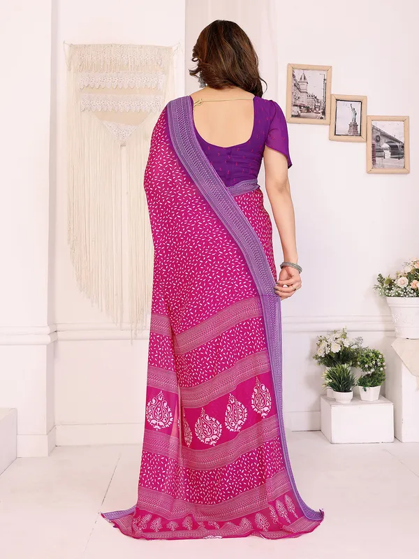 Anand_Sarees_Paisley,_Floral_Print_Daily_Wear_Georgette_Saree_(Pink,_Purple)