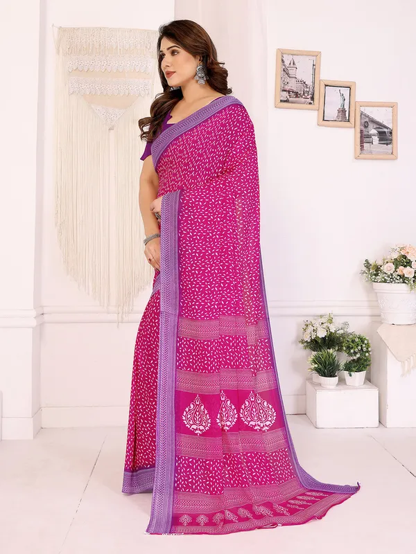 Anand_Sarees_Paisley,_Floral_Print_Daily_Wear_Georgette_Saree_(Pink,_Purple)