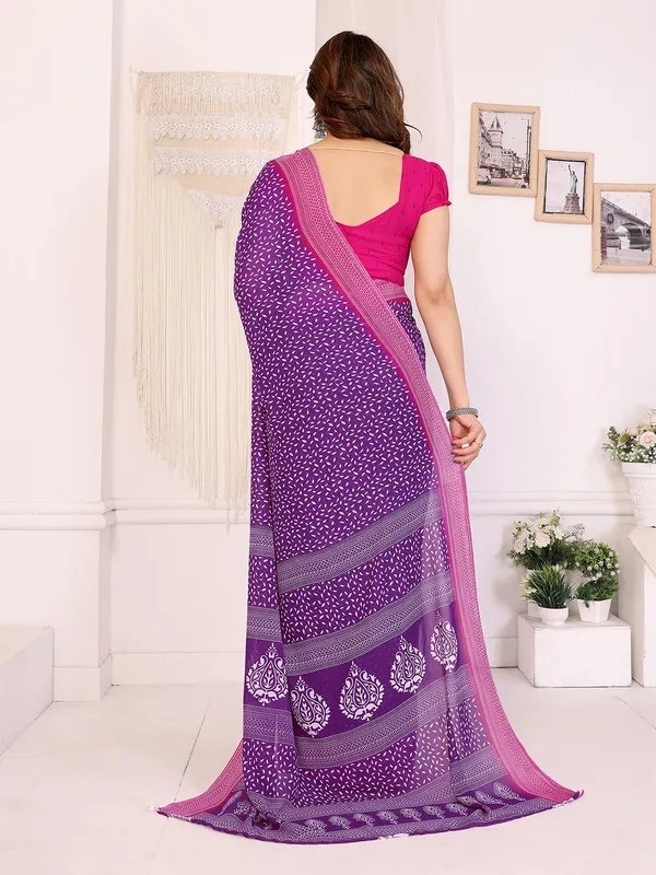 Anand_Sarees_Paisley,_Floral_Print_Daily_Wear_Georgette_Saree_(Purple,_Pink)