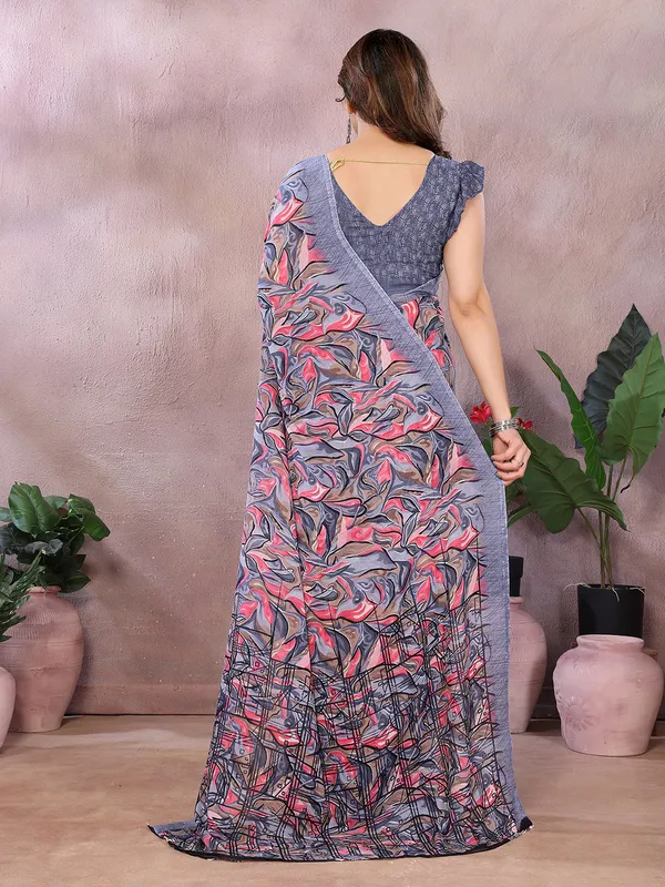 Floral_Print_Georgette_saree_with_Unstitched_Blouse_Piece