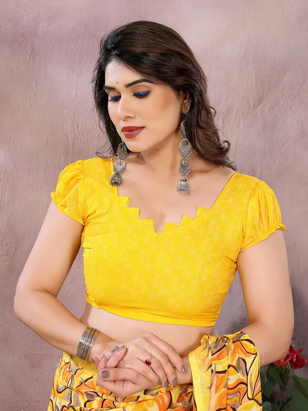 Anand_Sarees_Ombre,_Floral_Print,_Geometric_Print_Daily_Wear_Georgette_Saree_(Yellow,_Orange)