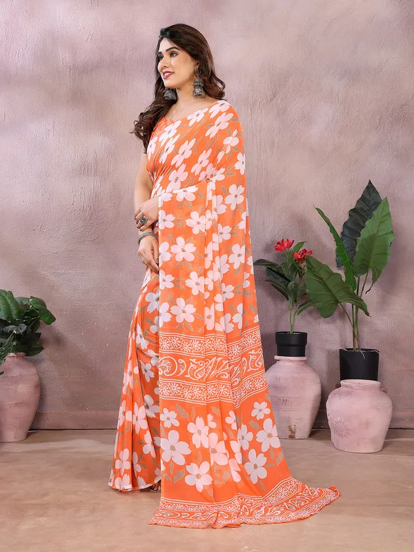 Anand_Sarees_Paisley,_Floral_Print_Daily_Wear_Georgette_Saree_(Orange)