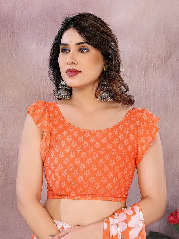 Anand_Sarees_Paisley,_Floral_Print_Daily_Wear_Georgette_Saree_(Orange)