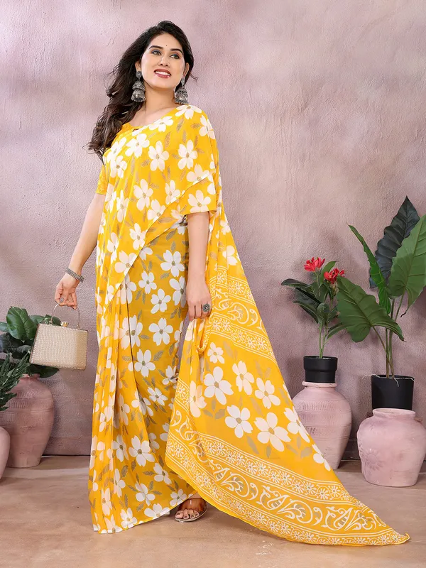 Anand_Sarees_Paisley,_Floral_Print_Daily_Wear_Georgette_Saree_(Yellow)