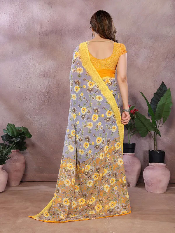 Anand_Sarees_Paisley,_Floral_Print_Daily_Wear_Georgette_Saree_(Grey,_Yellow)