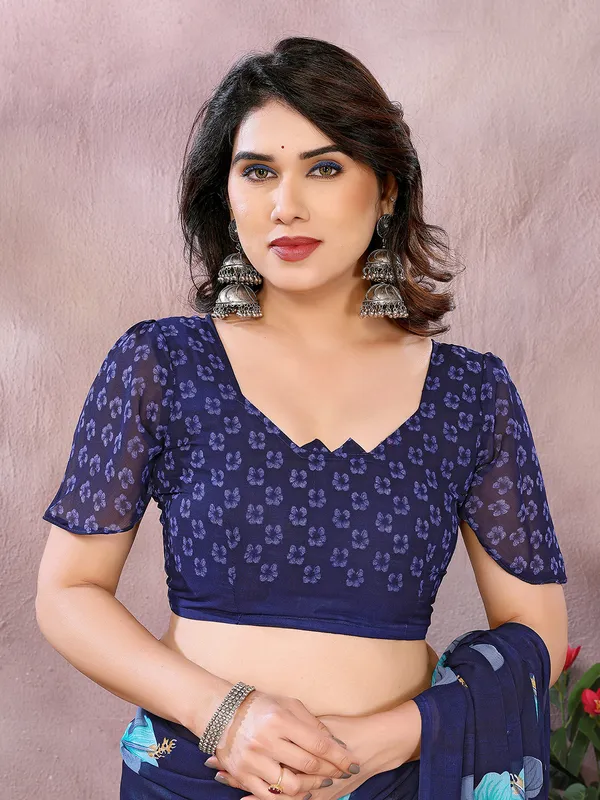 Anand_Sarees_Floral_Print_Daily_Wear_Georgette_Saree_(Dark_Blue,_Light_Blue)