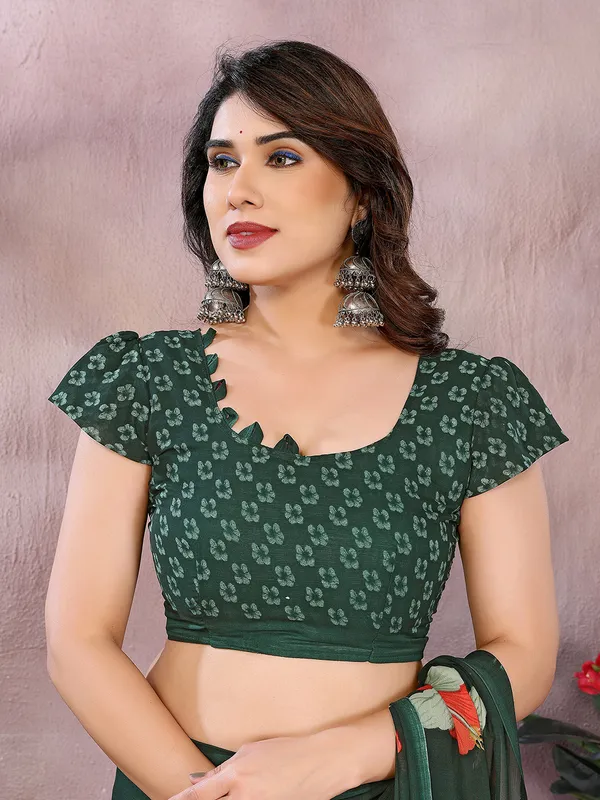 Anand_Sarees_Floral_Print_Daily_Wear_Georgette_Saree_(Dark_Green,_Red)