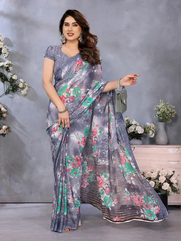 Floral_Print_Georgette_saree_with_Unstitched_Blouse_Piece