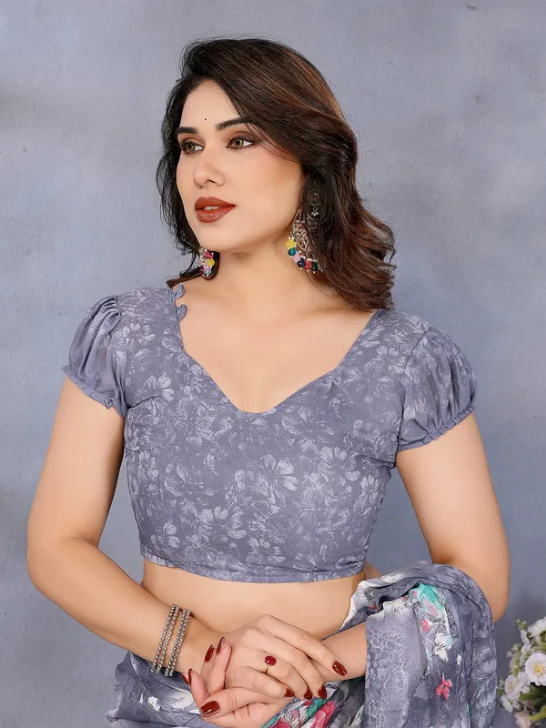 Floral_Print_Georgette_saree_with_Unstitched_Blouse_Piece