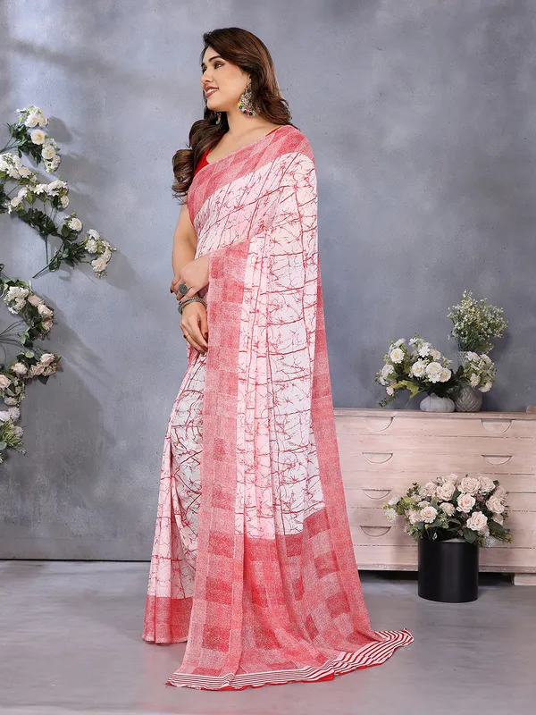 Floral_Print_Georgette_saree_with_Unstitched_Blouse_Piece
