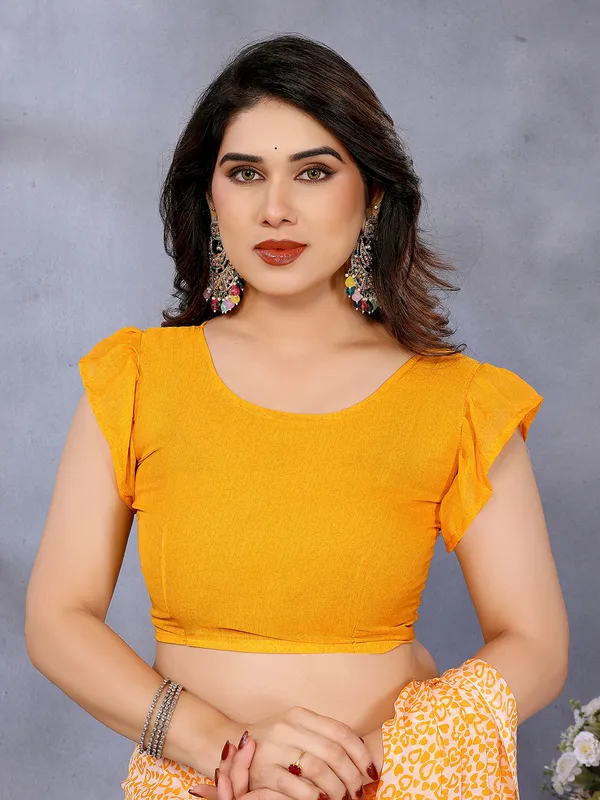 Floral_Print_Georgette_saree_with_Unstitched_Blouse_Piece